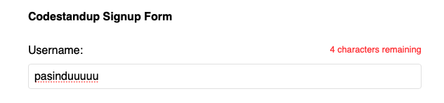 Character Counts with Warnings